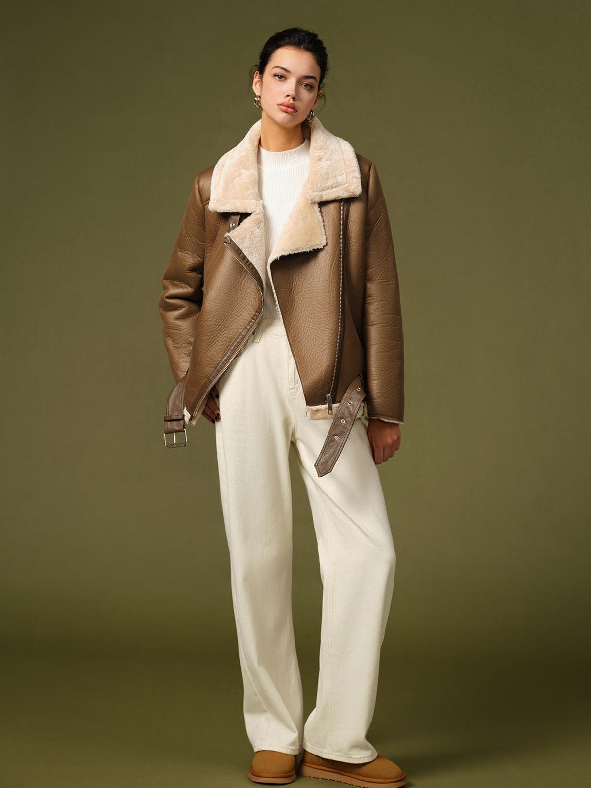 Shira Fermuarlı Kuşaklı Mont