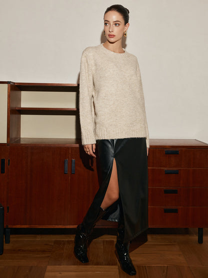 Regulowany szalik z mieszanki wełny