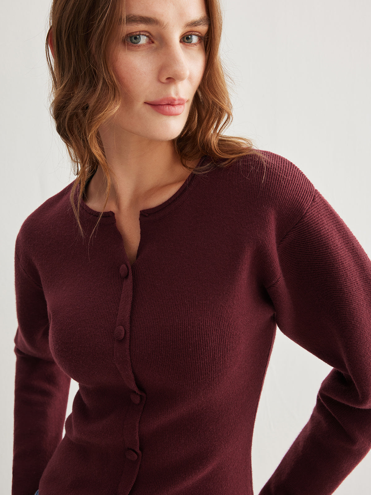 Kaburga Düğmeli Yırtmaçlı Ceket