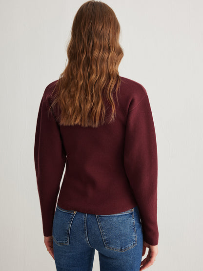 Kaburga Düğmeli Yırtmaçlı Ceket