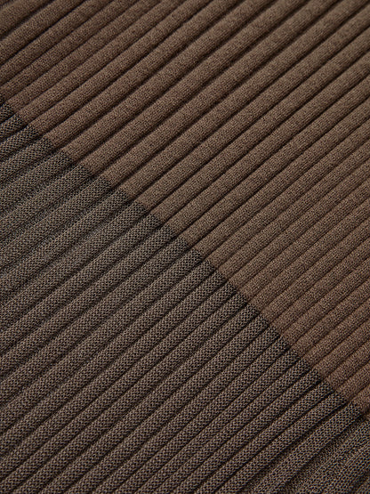 Przezroczysty cienki sweterek panelowy