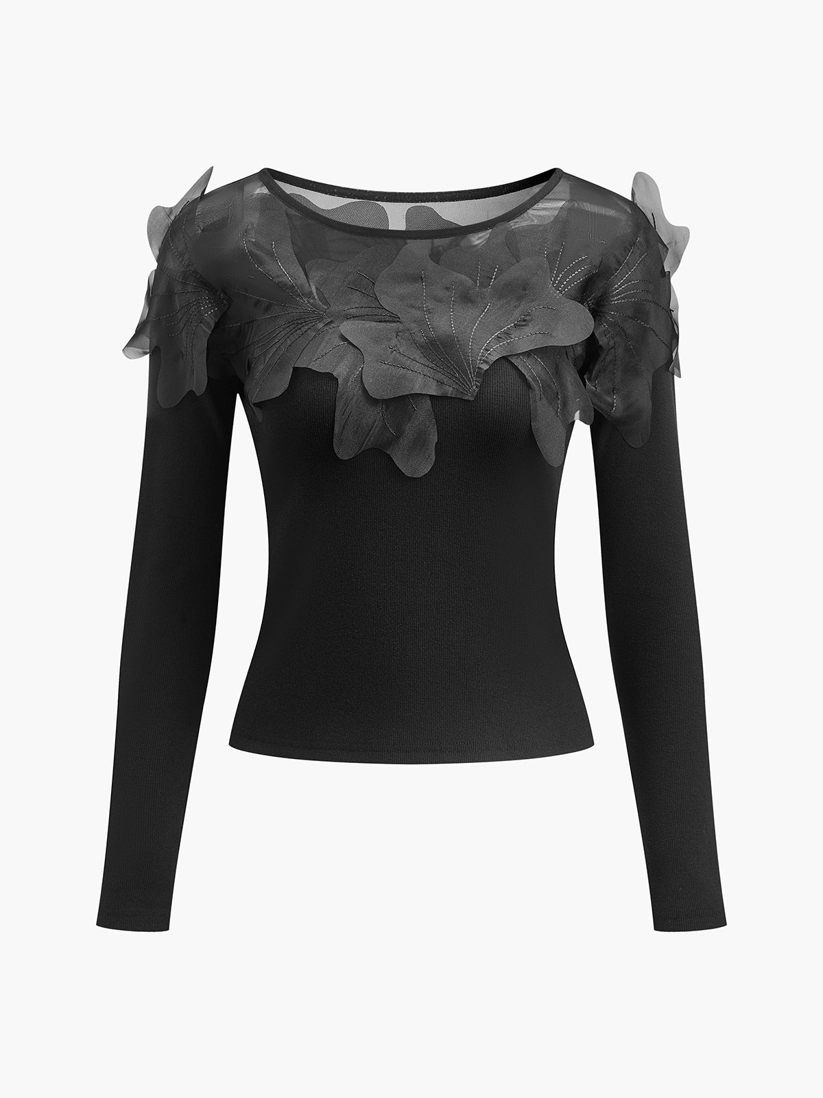 Zephyrine Çiçek Dekorlu Bluz