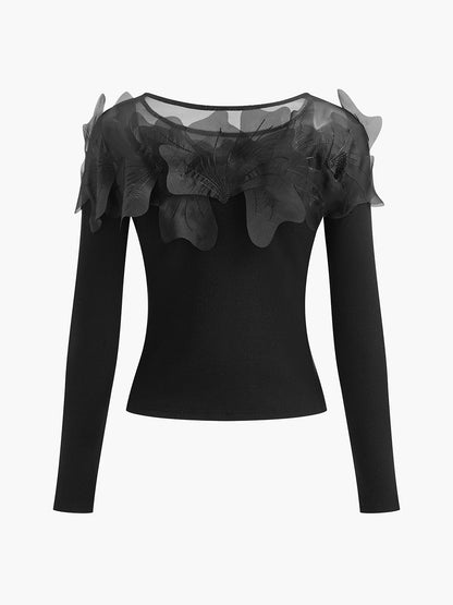 Zephyrine Çiçek Dekorlu Bluz