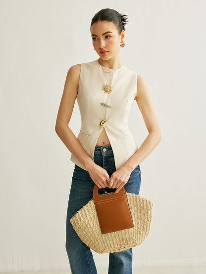 Freya Metal Detail Ripped Top