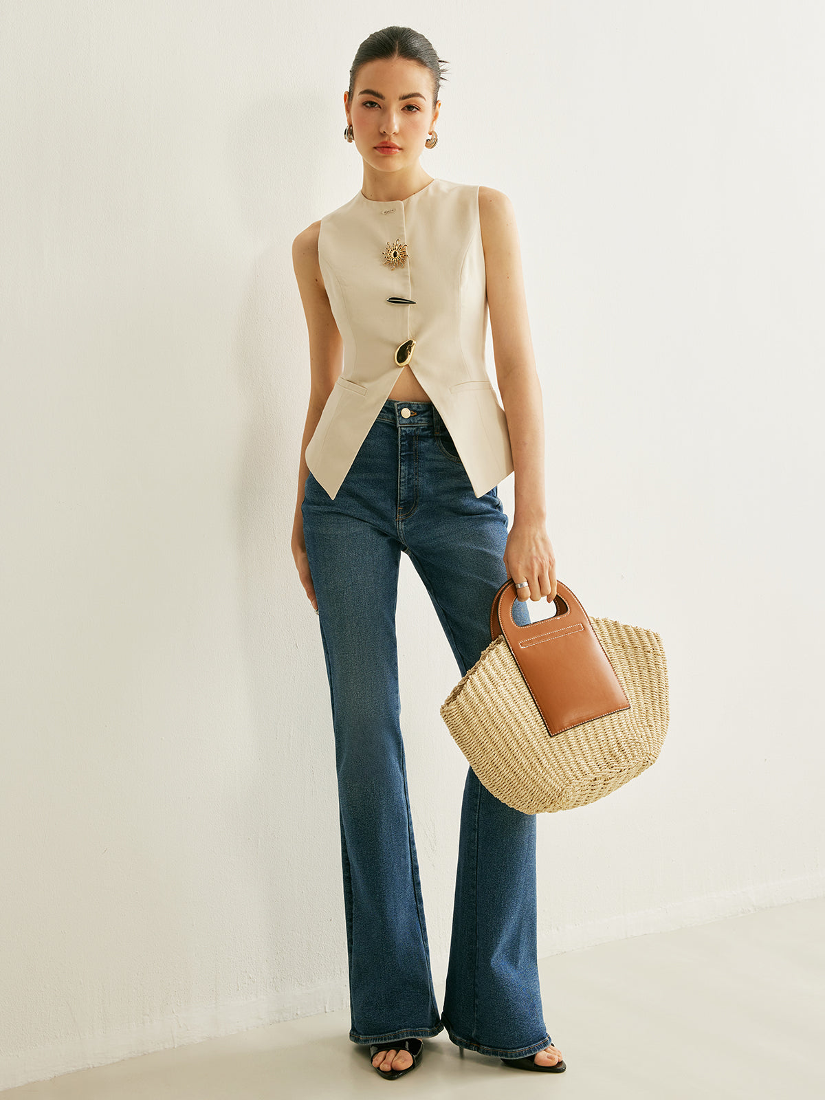 Freya Metal Detail Ripped Top