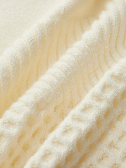 Sweter bez rękawów, prążkowany, z kontrastowym wykończeniem