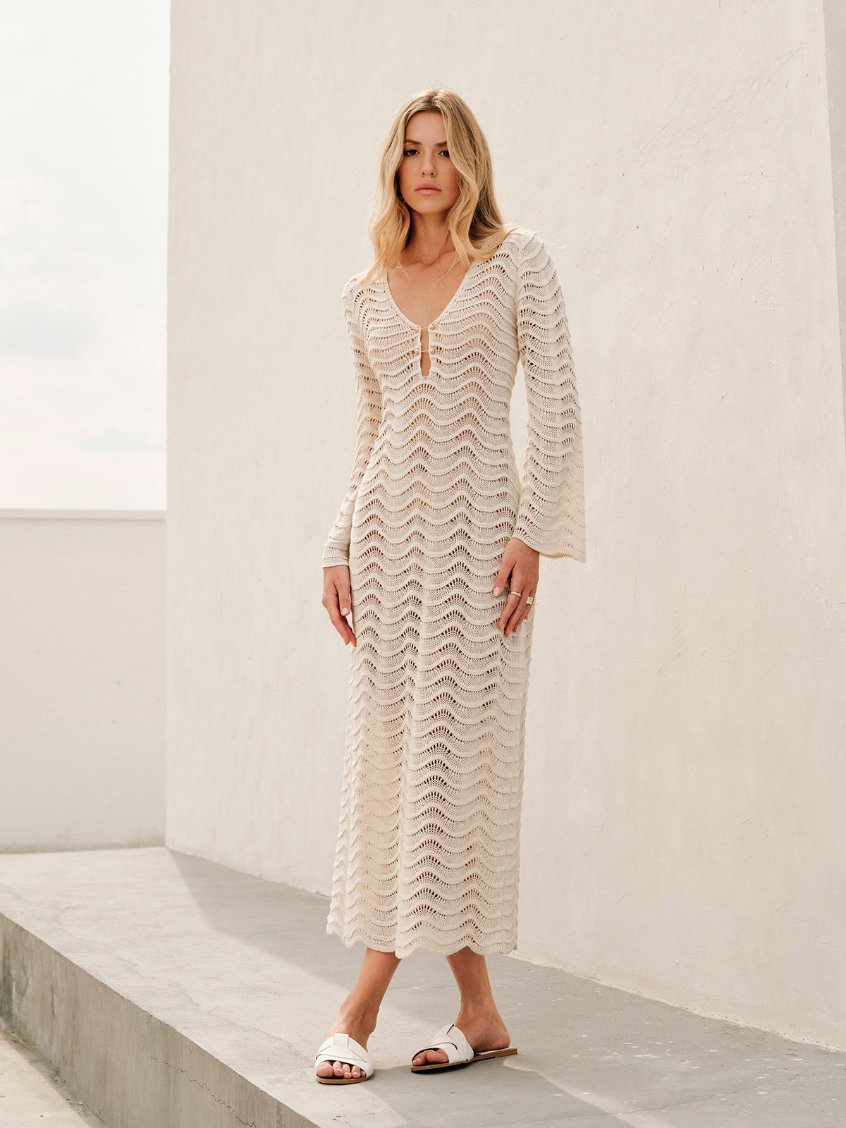 Metal Kesikli Bağcıklı Pareo