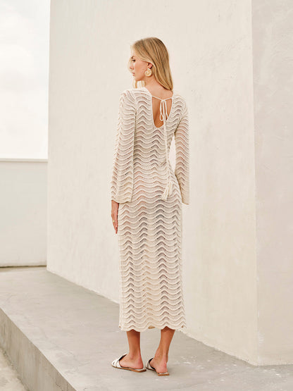 Metal Kesikli Bağcıklı Pareo