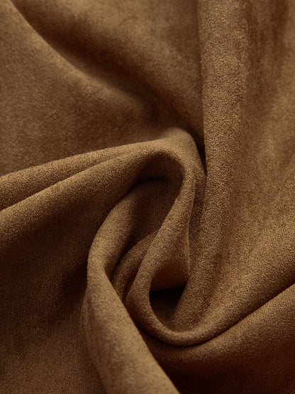 Nerida Camel Süet Kısa Trençkot