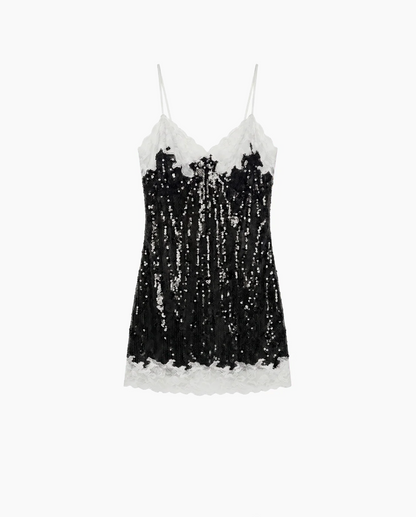 Melrose Mini Elbise - Siyah