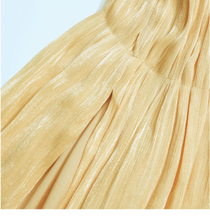 Aurora Güneş Işığı Maxi Elbise