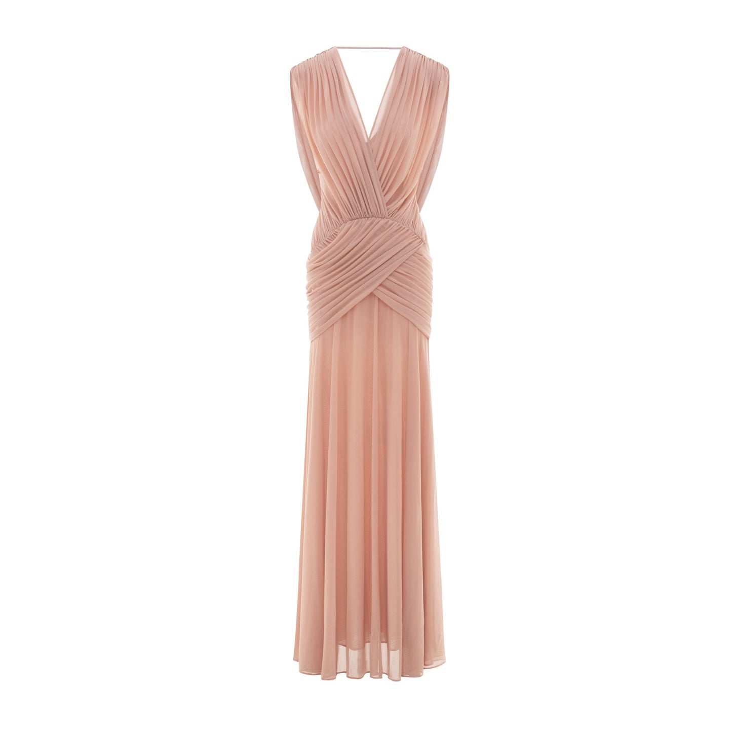 Fleur Maxi Elbise-Pastel Şeftali