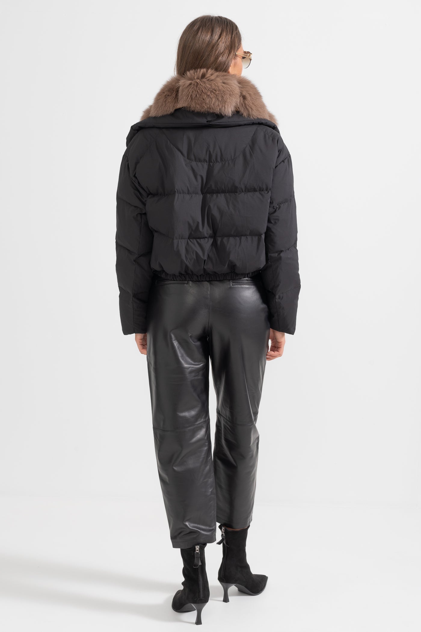 Raina Siyah Şişme Mont