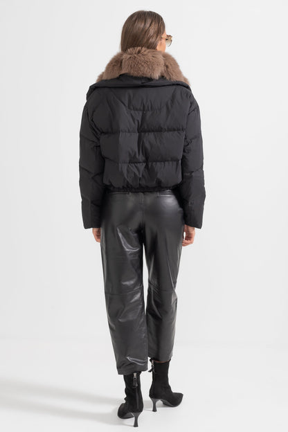 Raina Siyah Şişme Mont
