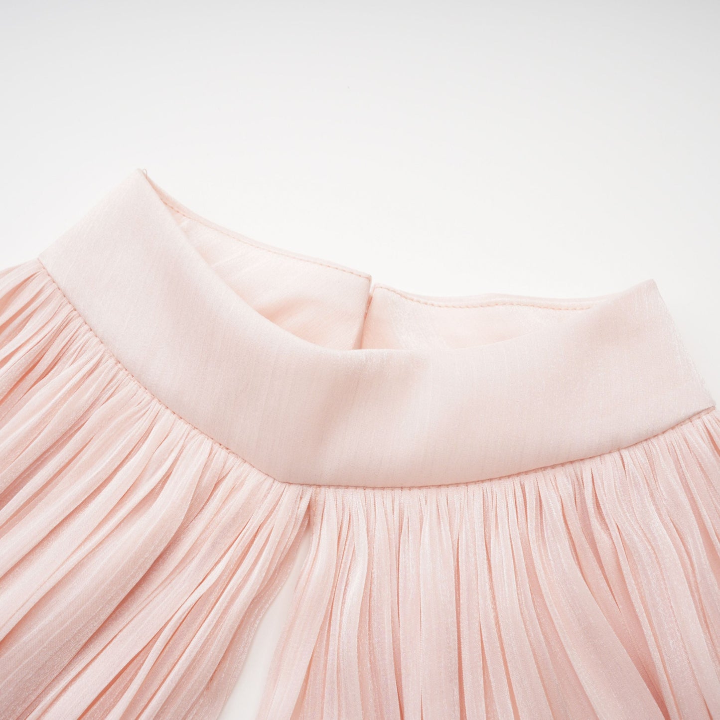 Bernice Pembe Parlak Pelerinli Mini Elbise