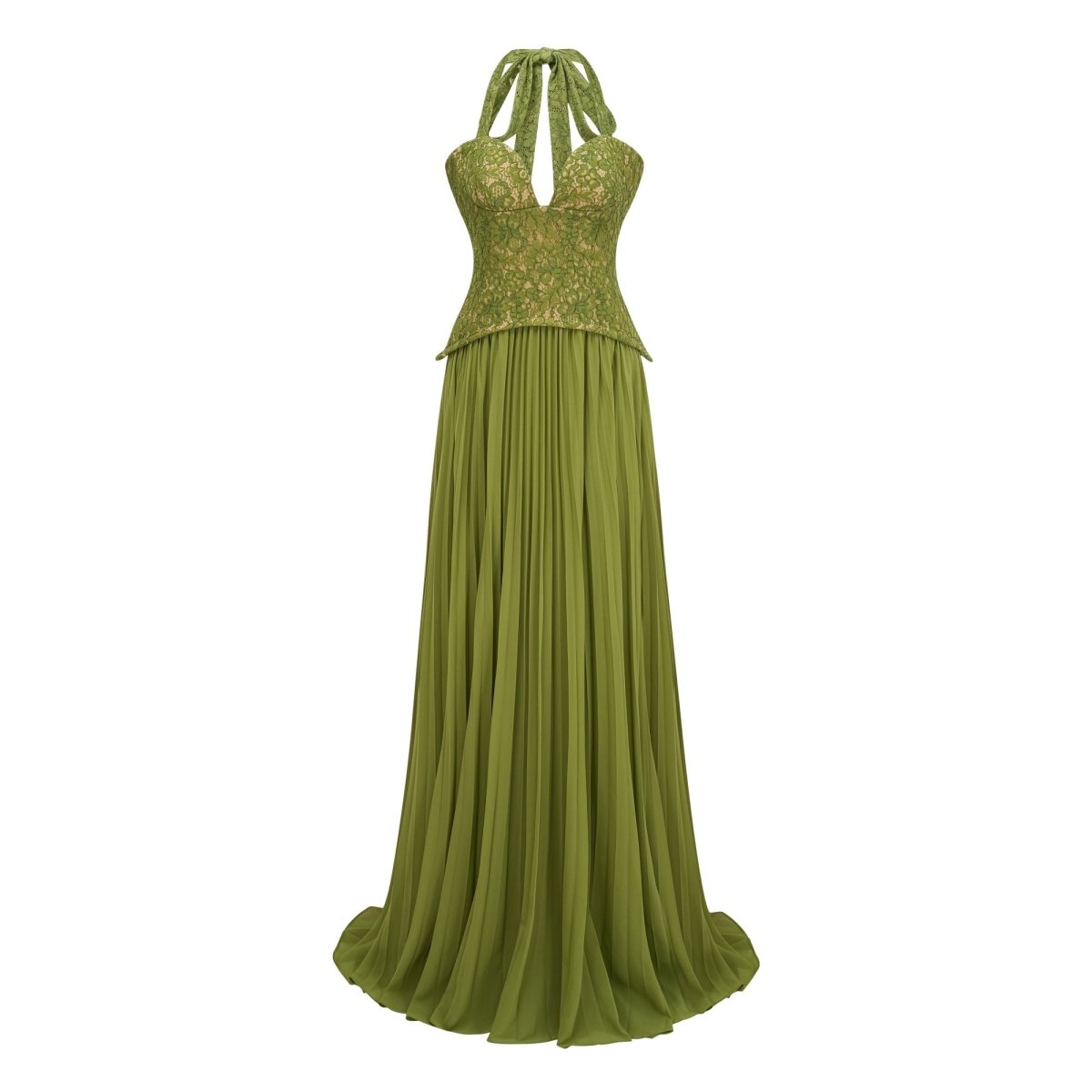 Emerald Korse Maxi Elbise