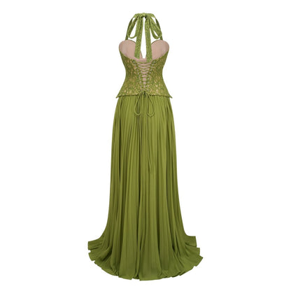 Emerald Korse Maxi Elbise