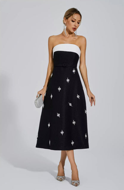 Sukienka midi Emberlyn Crystal Tweed 