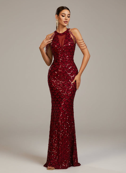 Amaryllis Zarif Denizkızı Maxi Elbisesi