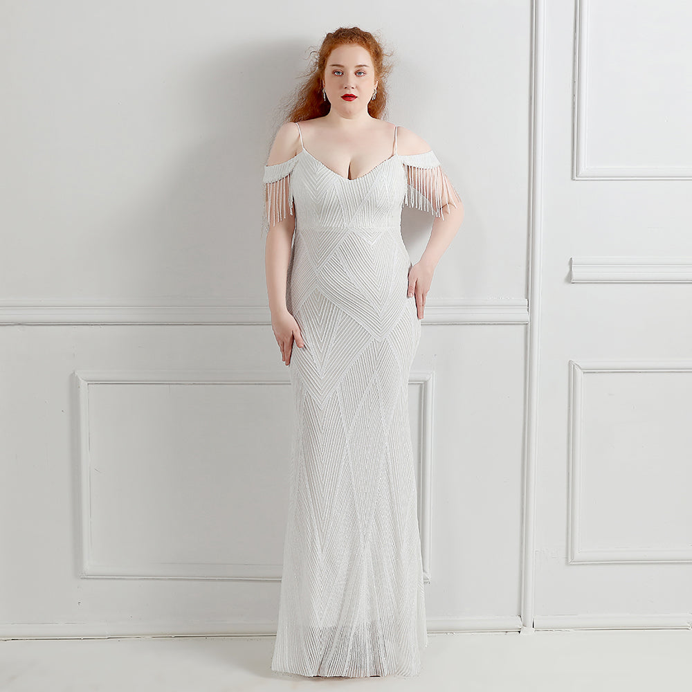 The Gwenyth tassel sleeve gown