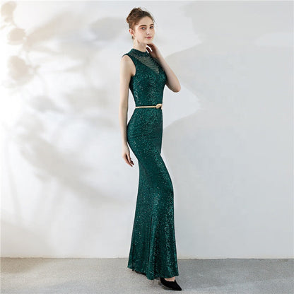 Fiona Fishtail Maxi Abiye Elbise