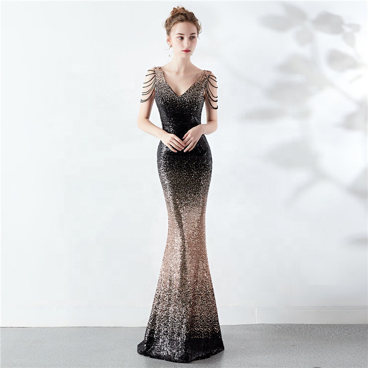 The Krystal gradient gown