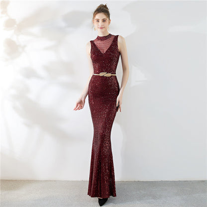 Fiona Fishtail Maxi Abiye Elbise
