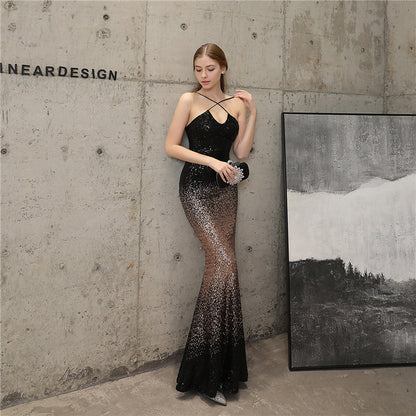 Gabriella Ombre Abiye Maxi Elbise