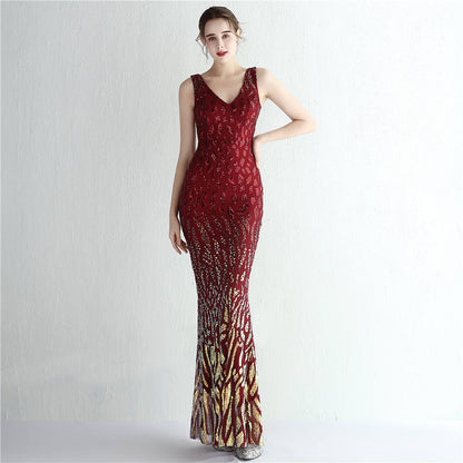 The Betsy Sequin pattern gown