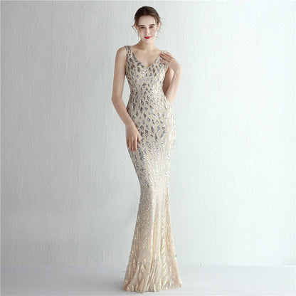 The Betsy Sequin pattern gown
