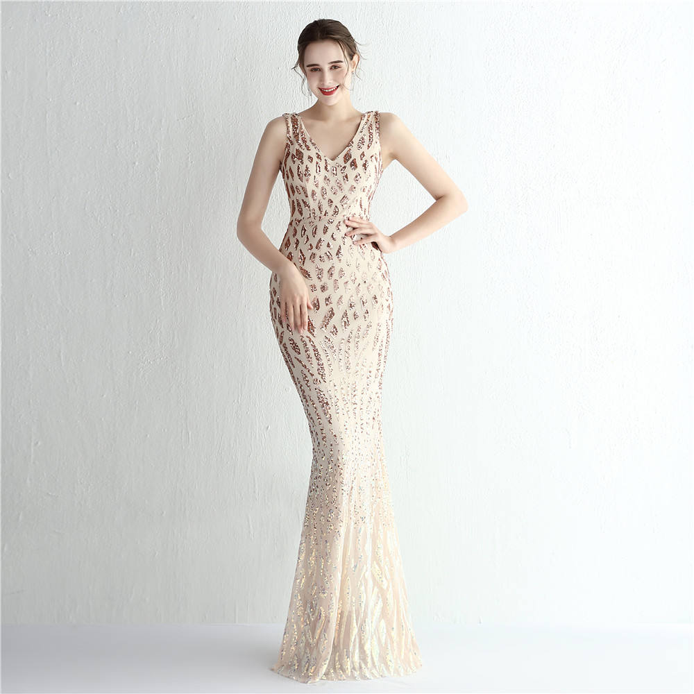The Betsy Sequin pattern gown