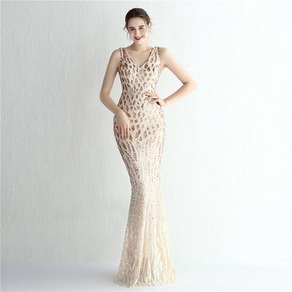 The Betsy Sequin pattern gown