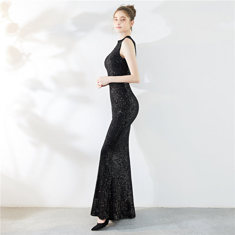 Fiona Fishtail Maxi Abiye Elbise