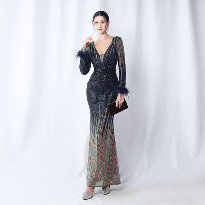 The Kara Gradient Evening Dress