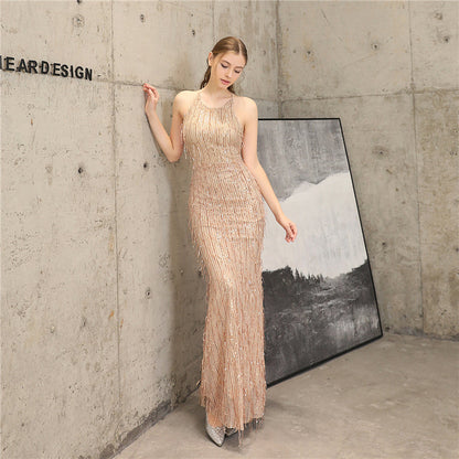 The Jackie halter gown