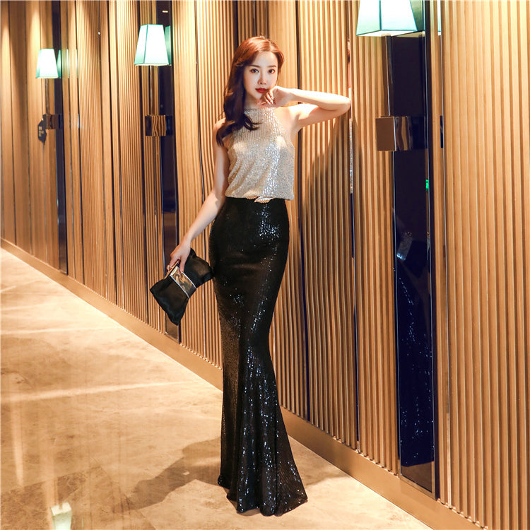 The Monique sequin gown