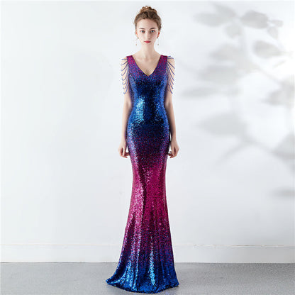 The Krystal gradient gown