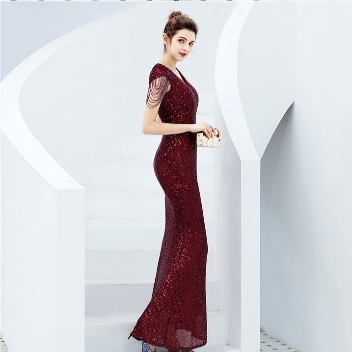 Sparkle Denizkızı Maxi Abiye Elbise