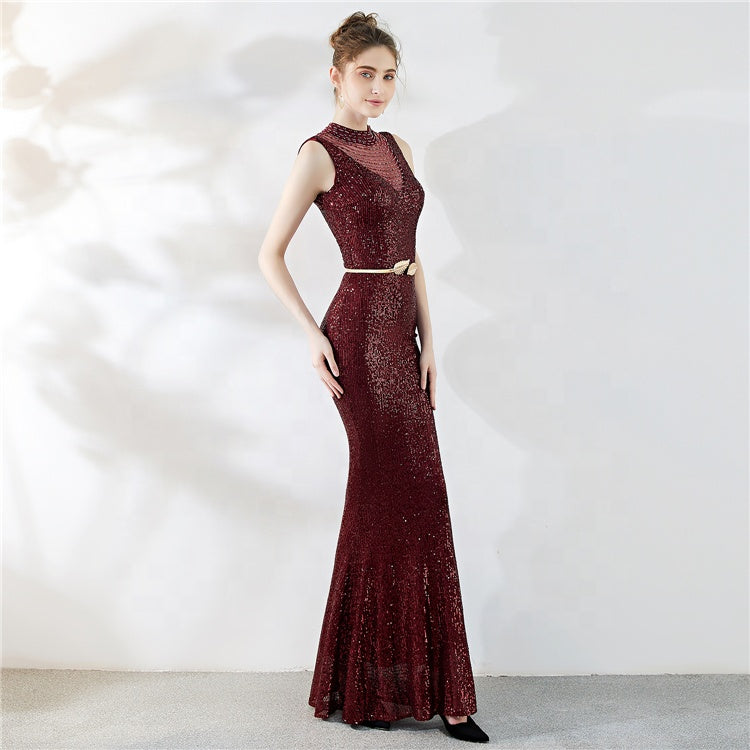 Fiona Fishtail Maxi Abiye Elbise