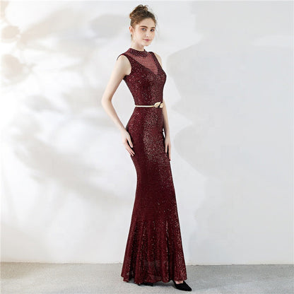Fiona Fishtail Maxi Abiye Elbise