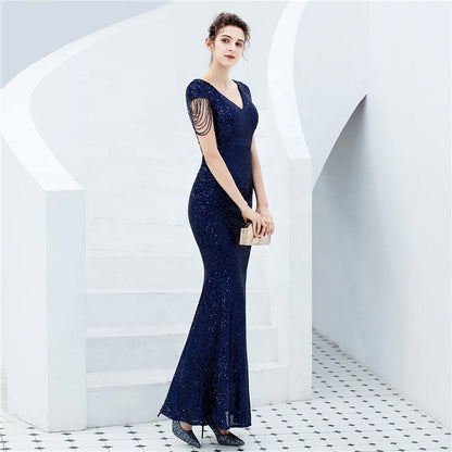 Sparkle Denizkızı Maxi Abiye Elbise