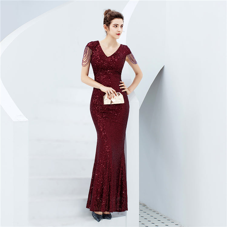 Sparkle Denizkızı Maxi Abiye Elbise