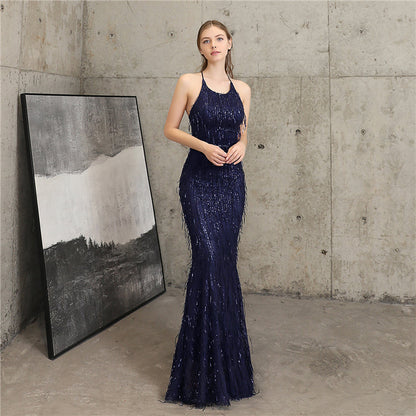 The Jackie halter gown