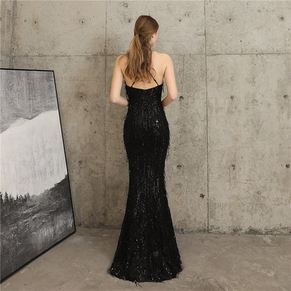The Jackie halter gown