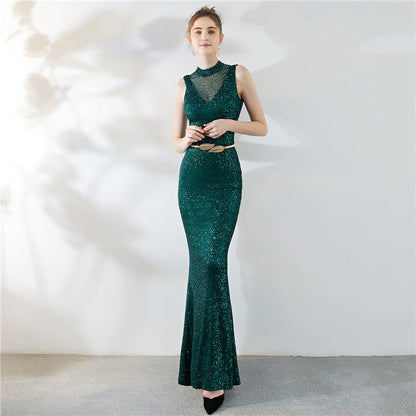 Fiona Fishtail Maxi Abiye Elbise