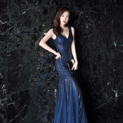 Pageant Balık Kuyruğu Maxi Abiye Elbise