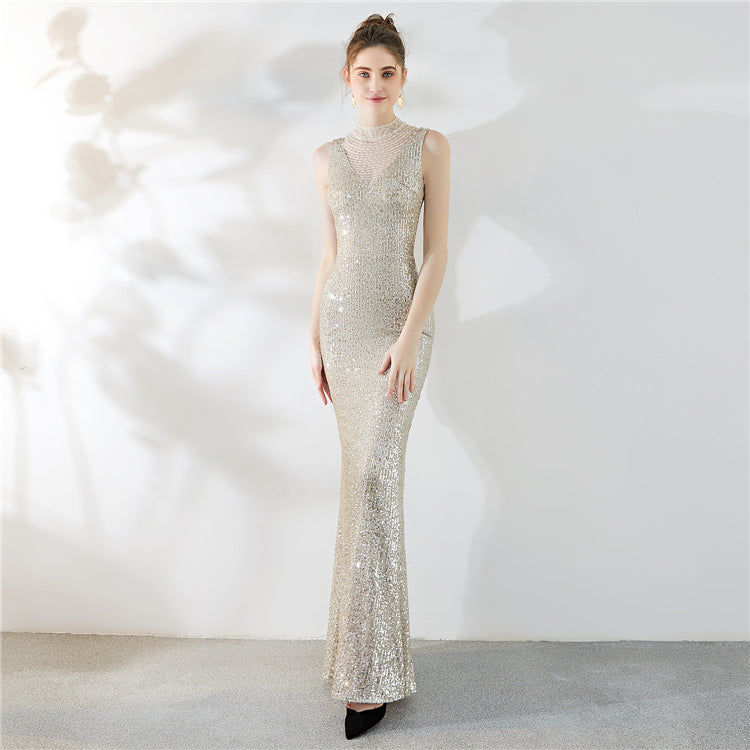 Fiona Fishtail Maxi Abiye Elbise