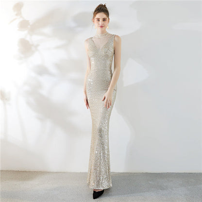 Fiona Fishtail Maxi Abiye Elbise