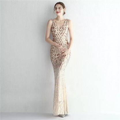 The Betsy Sequin pattern gown