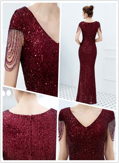 Sparkle Denizkızı Maxi Abiye Elbise